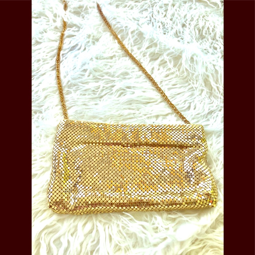 Vintage Whiting & Davis International Gold Purse - Picture 2 of 8